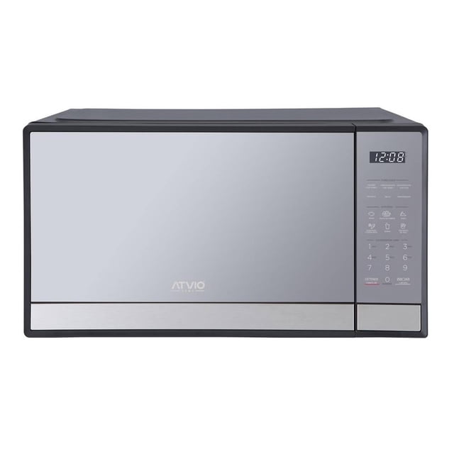Horno de Microondas Atvio Home 0.9 Pies Cúbicos con Espejo de Cristal EM9P02A2PR-M Plateado