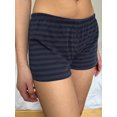 thumbnail image 6 of Women Summer Shorts Casual Cute Striped Print Elastic Short Pants for Vacation Beach Nightclub Streetwear, 6 of 10
