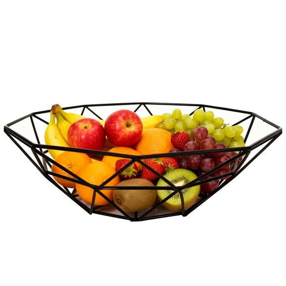 ZHUYING Metal Wire Fruit Bowl, Iron Arts Fruit Storage Baskets for Kitchen Counter, Countertop, Home Decor, Table Centerpiece Decorative hold Vegetables, Bread, Snacks, Potpourris