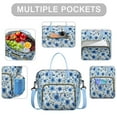 thumbnail image 2 of Pioneer Flower Floral Print Pattern Womens Lunch Box for Work,Insulated Large Lunch Bag for Tween and Teen,Loncheras Para Mujer,Leakproof Adult Lunch Bag for Work,Beach,Travel,Picnic,Camping, 2 of 7