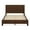 Walnut-acacia wood material, variant on DYCANPO Queen Bed Frame with Headboard, Acacia Wood Platform, Non-Slip&Without Noise, Dark Wood