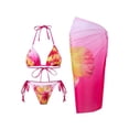 thumbnail image 2 of Bixock Bathing Suits for Women,Tankini Swimsuits for Women,Swimsuits for Women Print 2 Piece Swimsuit Slim 3 Piece Set Beach Swimsuits, 2 of 5