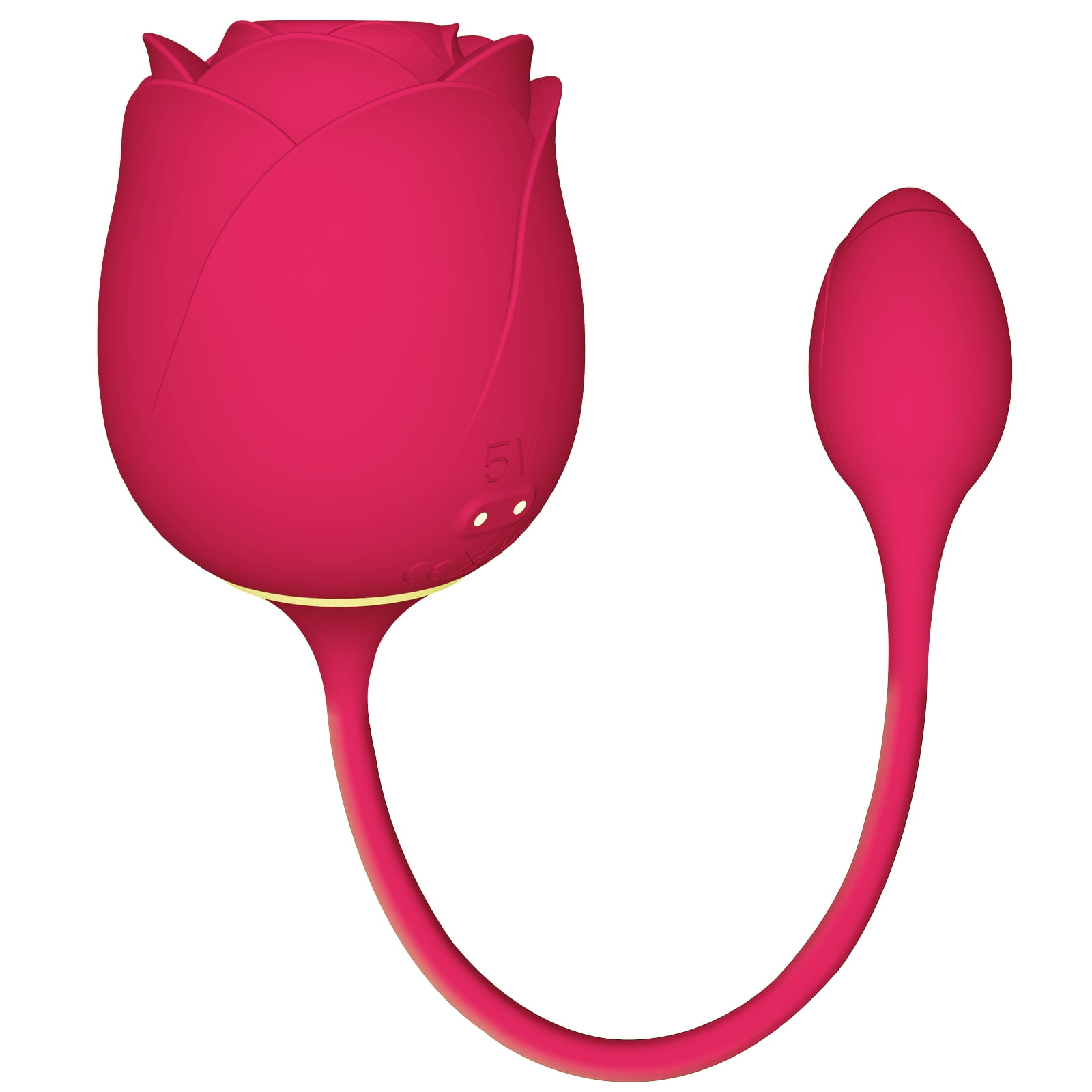 Rose Toy for Woman with Vibrating Egg 2 in 1 Adult Sex Toys Ideal Waterproof G Spot Clitoral Sex Accessories Washable Birthday Flower Gift