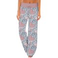 thumbnail image 2 of Women's Pajama Pants Valentines Elastic Waist Cute Heart Printed Pajama Pants Relaxed Fit Wide Leg Pj Pants Valentines Day Gifts, 2 of 6
