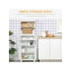 thumbnail image 2 of 63" Small Buffet With Hutch, 4-Door Kitchen Pantry, Freestanding Storage Cabinet With Adjustable Shelf For Dining Room, Living Room, White, 2 of 5