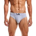 thumbnail image 3 of Sngxgn Men's Briefs, Soft and Breathable Underwear with ComfortFlex Waistband(Grey,L), 3 of 5