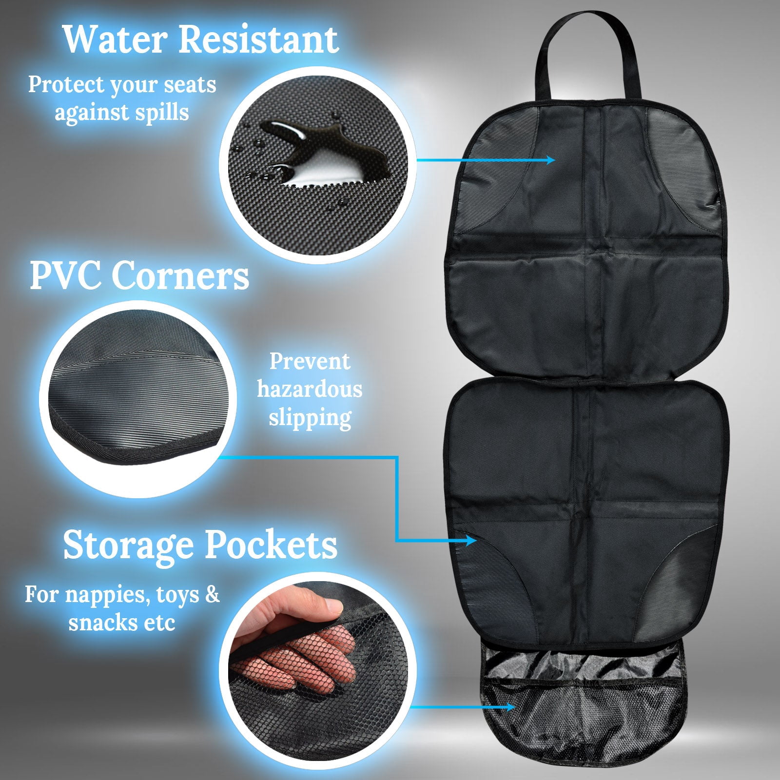 ALUVIERA Waterproof Auto Car Seat Protector Cover Mat Back(2pcs)