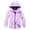 Purple, variant on Girls Cartoon Jackets Spring Zip Kids Hooded Windbreaker for Toddler Outwear (Red,8-10 Years)