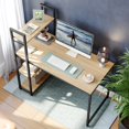 thumbnail image 2 of Bestier 47 inch Computer Desk with Shelves Home Office Desk Corner Desk, 2 of 8