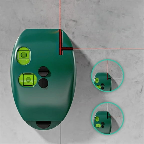 90 Degree Electronic Red Light Scale Red Light Level Green Light Level Self-leveling Parallel Line Parallel Line Suitable for Construction Portable Wiring Tool Mouse Ground Meter