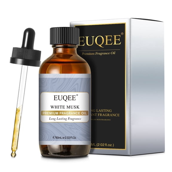 EUQEE 100% Pure White Musk Fragrance Oil for Candle Making,Diffusers,Skin,Aromatherapy,Home Care,Humidifier Laundry,60ML