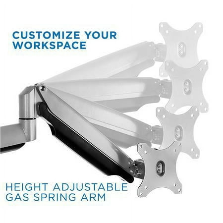 Mount-It! - Triple Monitor Desk Mount - Silver