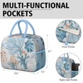 thumbnail image 6 of Lunch Bag Lunch Box for Women Reusable Insulated Lunch Bags,Water-Resistant Seashore Seashell Coral Starfish Rustic (1) Cooler Lunch Tote Bag, Large Capacity for Work Travel Picnic, 6 of 6
