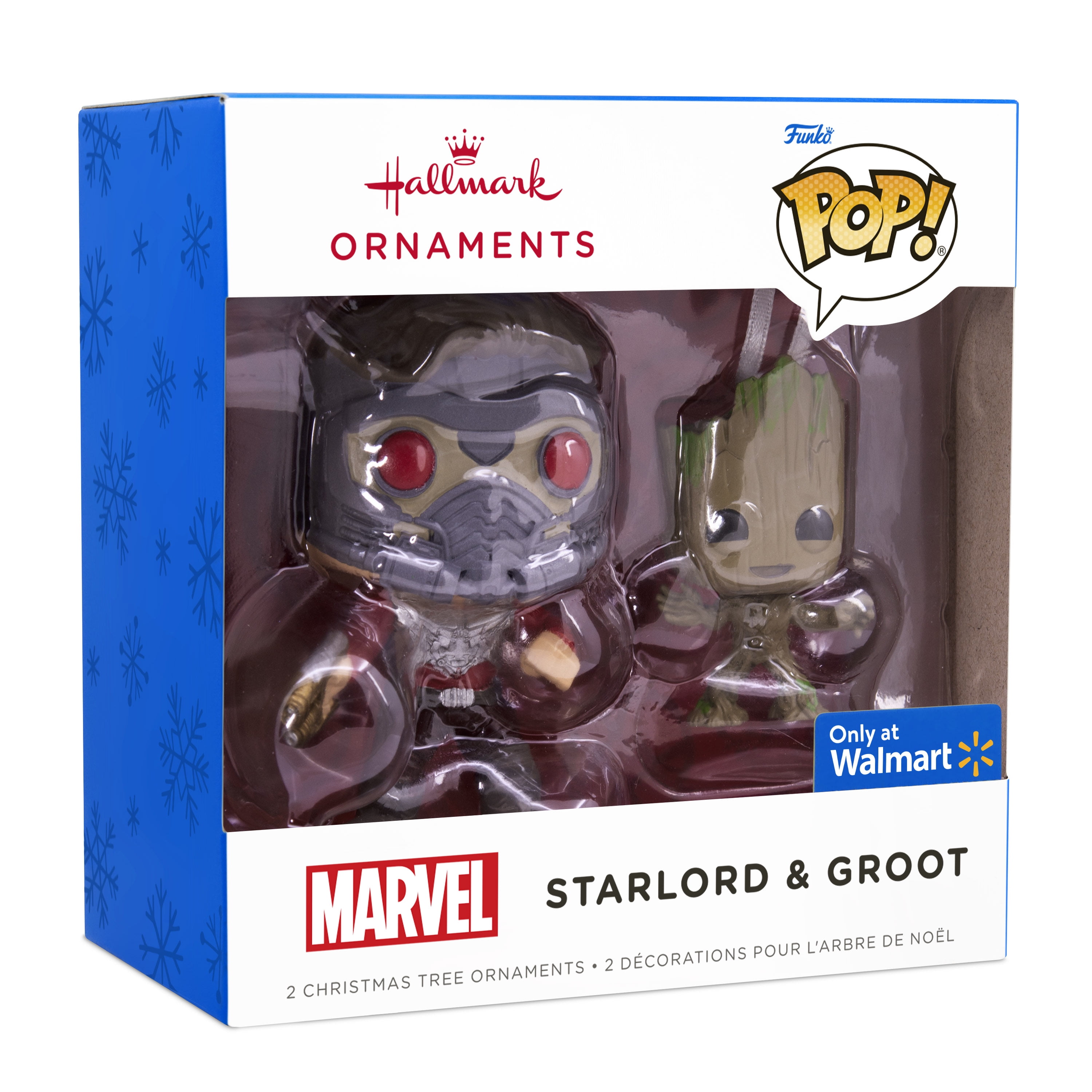 Hallmark Marvel Mystery Ornaments (Guardians of the Galaxy Star-Lord and Groot Funko POP!, Set of 2) - Limited Availability
