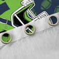 thumbnail image 4 of jejeloiu Rugby Sports City Curtains Pack of 2 (42x84 Each),Green Sport Helmet Curtains Blackout For Football Lover, 4 of 6