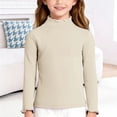 thumbnail image 4 of XEGLSBU Long Sleeve Shirts for Girls 7-8 Cat Soft Girls Long Sleeve Top Cozy Brushed Tee for Toddler and Kid Casual Wear Beige Size 1-2 Years, 4 of 4