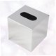 thumbnail image 2 of OULII 1Ud Caja Para Pañuelos Con Cubierta Impermeable Y Moderno En Acero Inoxidable Color Plata, 2 of 8