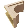thumbnail image 6 of 8"W x 16"D x 16"H Classic Emerson Rough Cedar Woodgrain TimberThane Corbel, Primed Tan, 6 of 6