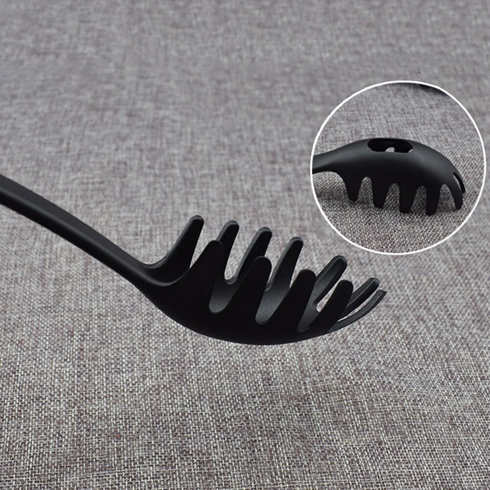 AllTopBargains Pasta Server Spaghetti Fork Spoon Nylon Utensil Kitchen Tools Gadgets Soft Grip