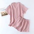 thumbnail image 6 of Women Pajama Sets Summer Pajamas for Women Set Men's And Women's Short Sleeve Pajama Set Lightweight Summer Sleepwear, 6 of 6