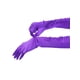 thumbnail image 4 of Guantes de ópera largos de satén brillante para mujer INSPIRE CHIC, con pliegues, de dedo completo, talla única, color púrpura, 4 of 6