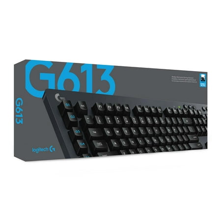 Logitech - G613 LIGHTSPEED Full-size Wireless Mechanical Romer-G Tactile Switch Gaming Keyboard with 6 Programmable G-Keys - Black