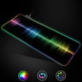 Lizheee Large Colorful LED Lighting Keyboard Mat Gaming Pad For
