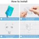 thumbnail image 4 of 4PCS Toothbrush Organizers, Electric Toothbrush Holder with Automatic Gravity Sensor, Adhesive Toothbrush Holder, White, 4 of 4