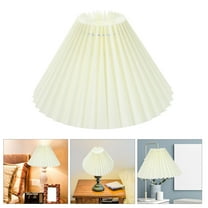 FELTECHELECTR Pleated Lamp Shades Iron Yellow 1Set 9.4X9.4X5.5in
