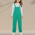 thumbnail image 5 of Ruyang Girls Boys Overalls Adjustable Strap Loose Fit Jumpsuits Casual Bib Overall Straight Leg Jumpsuit Girl Fashion School Clothes, 5 of 6