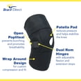 thumbnail image 4 of Brace Direct Hinged Knee Brace for Arthritis & Ligament Support - Adjustable ROM Pain Relief, 4 of 8