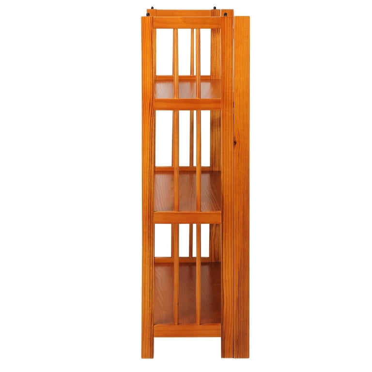 Casual Home, 3-Shelf Folding Stackable Bookcase, 27.5