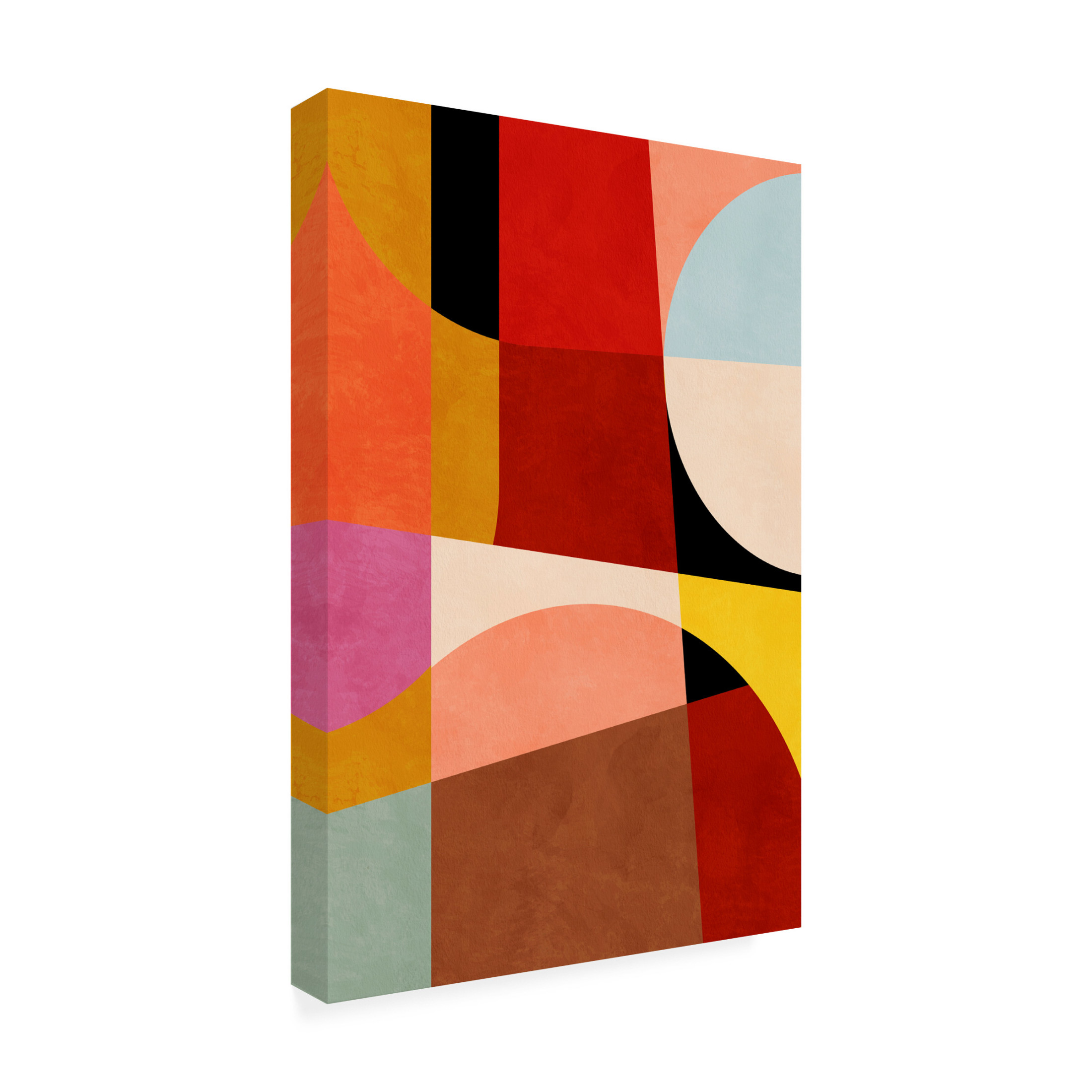 Trademark Fine Art Ana Rut Bre Warm Colors Bauhaus Geometry2 Canvas Wall Art
