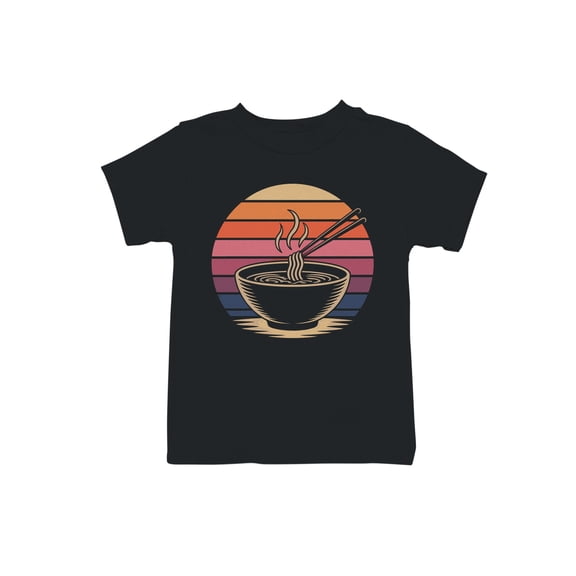 Retro Sunset Ramen Bowl Art Youth's T-shirt