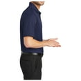 thumbnail image 3 of Yellow Rooster Men's Performance Fine Jacquard Polo True Navy 4XL, 3 of 6