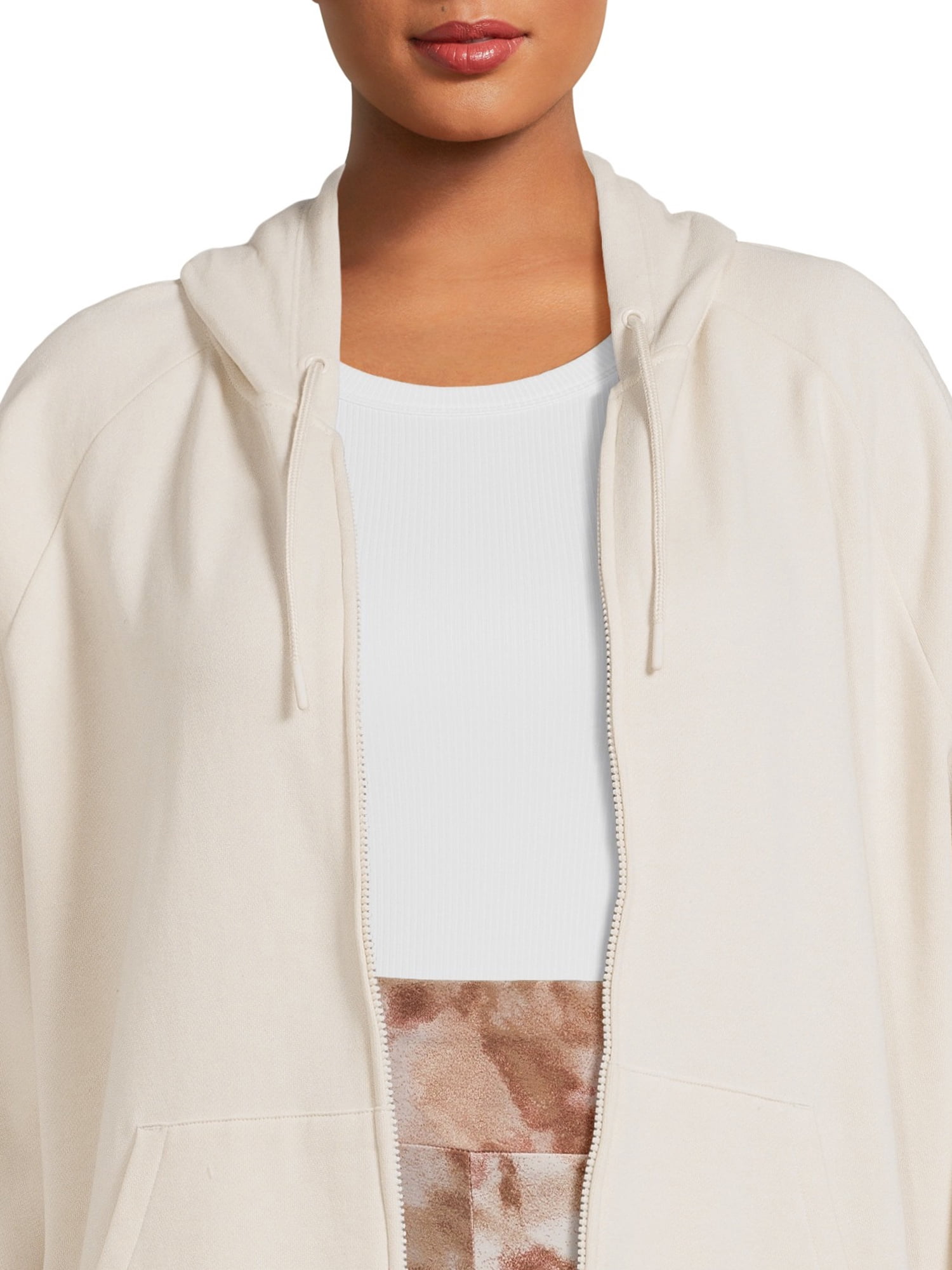 Terra & Sky Women's Plus Size Full Zip Fleece Hoodie