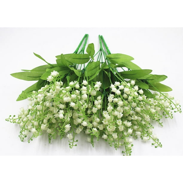 Coofit Artificial Flower Realistic Lily of the Valley Flower Faux