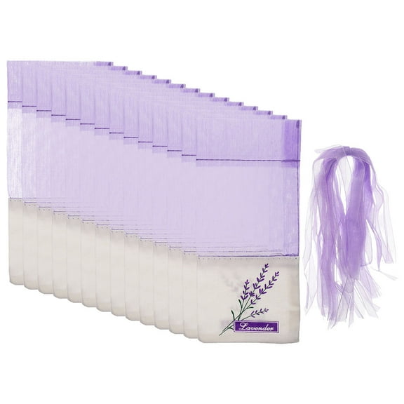 SWETRACE Cotton Lavender Sachet Bags For Home Decor Purple 50Pcs 5.9x2.8x0.04In