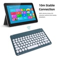 thumbnail image 3 of Cordless BT Keyboard, 10 Inch BT Keyboard with Ergonomic Round Keycaps, 10m Connection, Portable Keyboard for Desktop Computer Laptop Phone Tablet, 3 of 7
