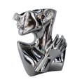 thumbnail image 4 of Jarrón moderno con forma de cabeza, maceta creativa, escultura de arte abstracto, maceta Plata, 4 of 9