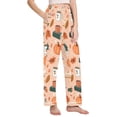thumbnail image 2 of FORMRS Women's Pajama Pants with Pockets Soft Comfy Loungewear Sleep Bottom, Sizes S-2XL, Pink Fall Coffee, 2 of 8