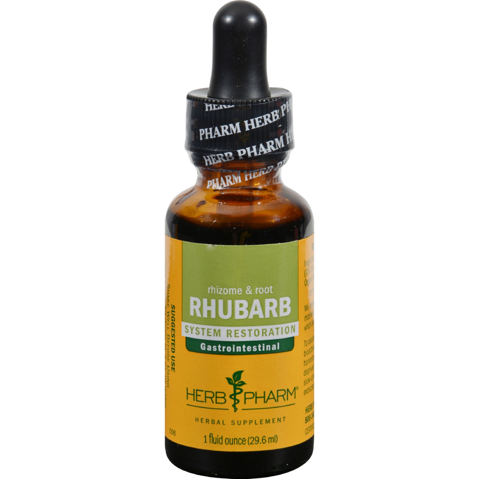 Herb Pharm Rhubarb Liquid Herbal Extract 1 fl oz