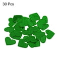 thumbnail image 3 of Uxcell 30 Pcs Heart Shaped Iron on Patches Embroidered Sew Patches Appliques for Clothing Repair Dark Green 0.79"x0.98", 3 of 6
