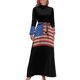 thumbnail image 2 of Bandera estadounidense Bandera de EE. UU. Patriota Brillantina Estados Unidos Vestido largo Ropa femenina Ropa de verano para mujer 2024 Vestido Ropa de mujer, 2 of 5