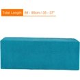 thumbnail image 2 of Air Conditioner Cover 35-37 Inch Knitted Elastic Cloth Dustproof for Wall-Mounted Units Split Indoor AC Covers Cyan, 2 of 3