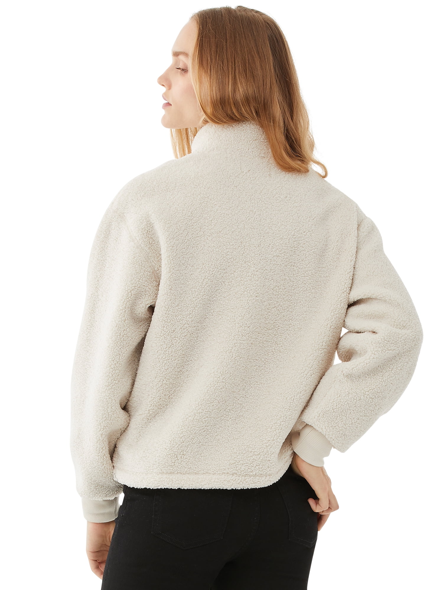 pink sherpa pullover walmart