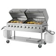 thumbnail image 3 of 72 in. 10-Burner Commercial Outdoor Propane Gas Grill with Two 36 in. Roll Dome Covers in Stainless-Steel, ETL Listed (CGKIT7-D36D36), 3 of 13