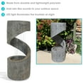 thumbnail image 3 of Sunnydaze Showering Spiral Polyresin Outdoor Water Fountain with Light, 3 of 8