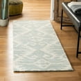 thumbnail image 3 of SAFAVIEH Wyndham Dzvonko Southwestern Wool Runner Rug, Grey/Ivory, 2'3" x 7', 3 of 10