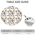 thumbnail image 6 of Corgi Dog and Footprints Round Fitted Tablecloth with Elastic Edge,Dining Table Cover Waterproof,Outdoor Round Tablecloth for Camping,Dining,Indoor and Outdoor, 6 of 7
